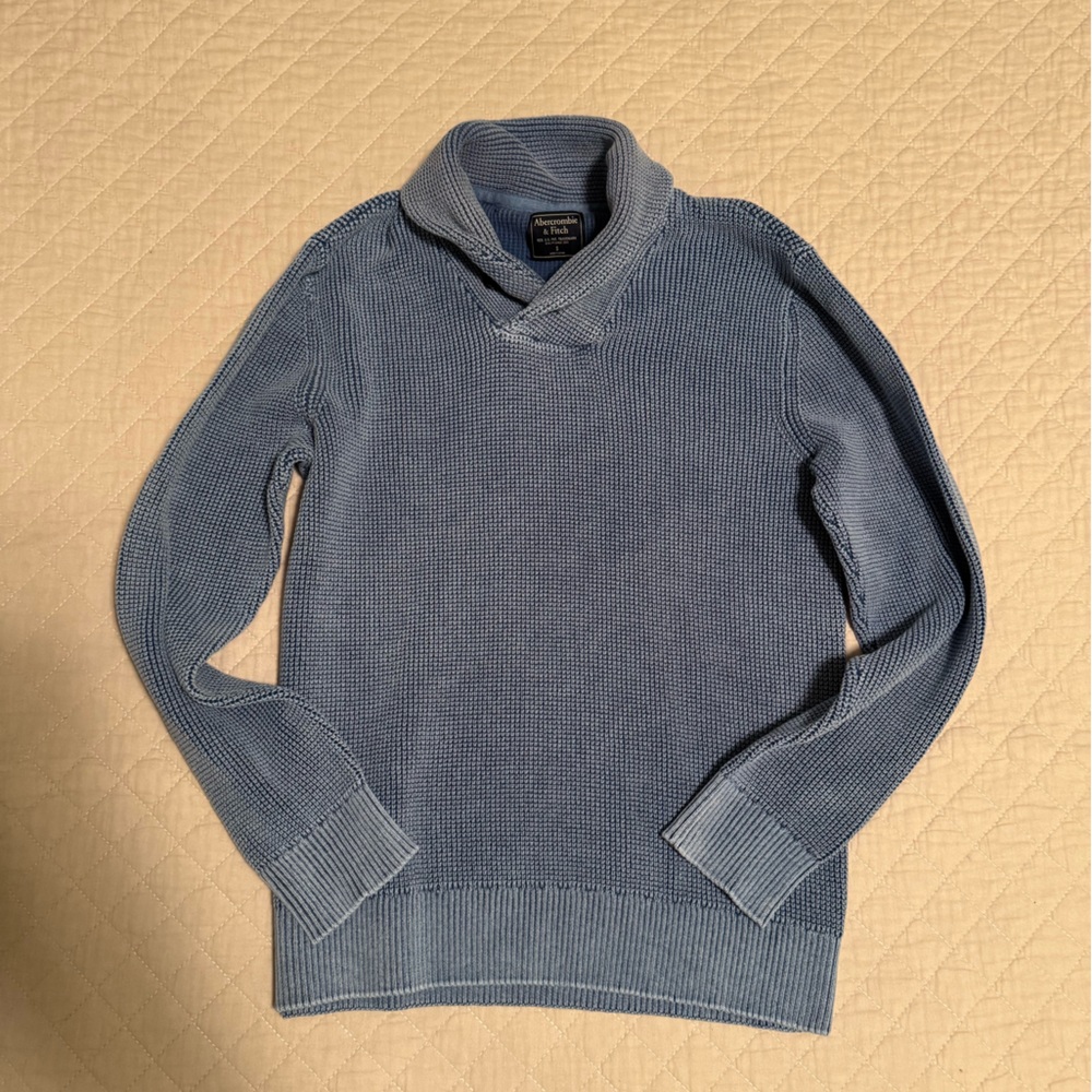 Abercrombie & Fitch waffle shawl sweater